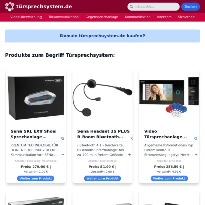 Screenshot türsprechsystem.de