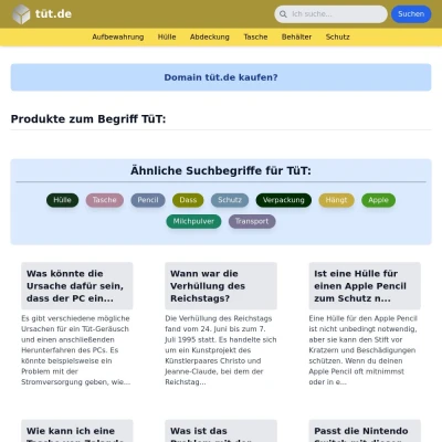 Screenshot tüt.de