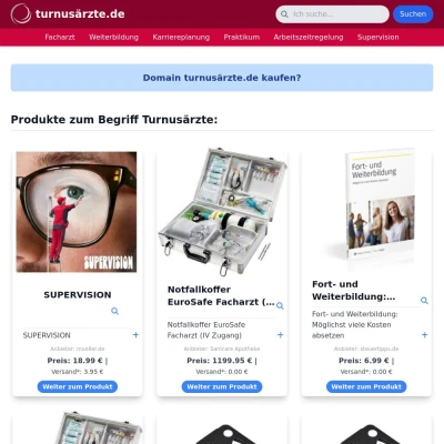 Screenshot turnusärzte.de