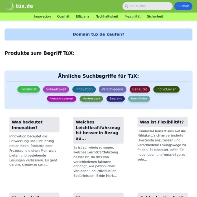Screenshot tüx.de