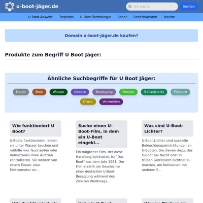 Screenshot u-boot-jäger.de