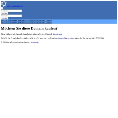 Screenshot uhren-antiquitäten.de