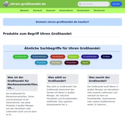 Screenshot uhren-großhandel.de