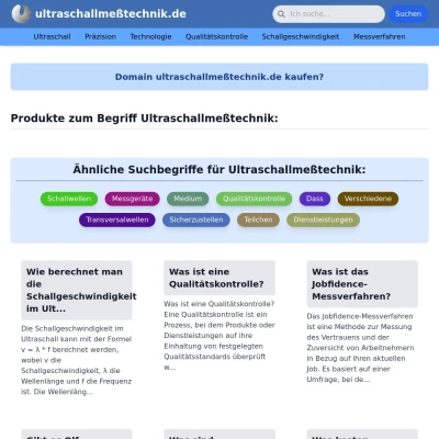 Screenshot ultraschallmeßtechnik.de