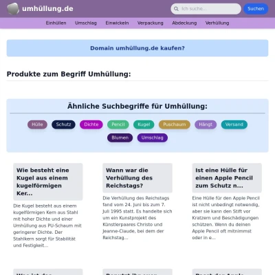 Screenshot umhüllung.de