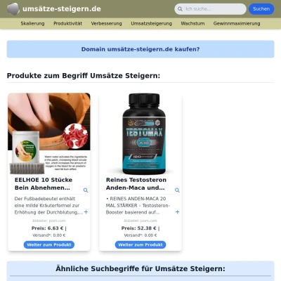 Screenshot umsätze-steigern.de