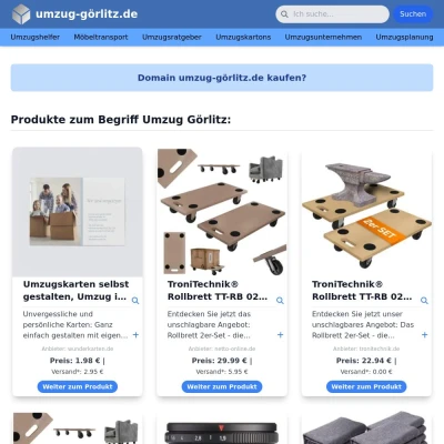 Screenshot umzug-görlitz.de