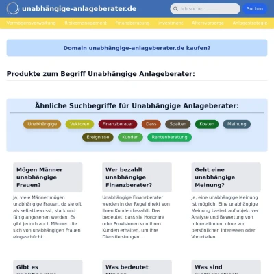 Screenshot unabhängige-anlageberater.de