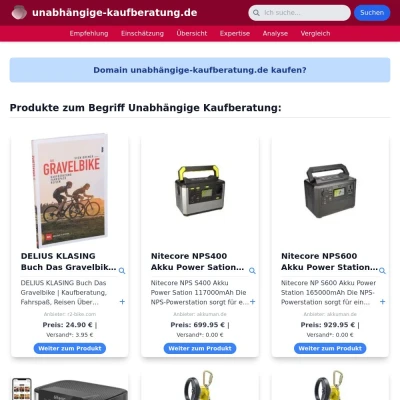 Screenshot unabhängige-kaufberatung.de