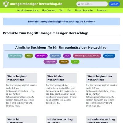 Screenshot unregelmässiger-herzschlag.de