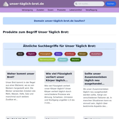 Screenshot unser-täglich-brot.de