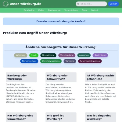 Screenshot unser-würzburg.de