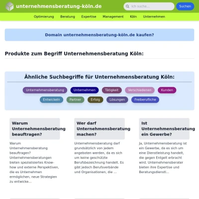 Screenshot unternehmensberatung-köln.de