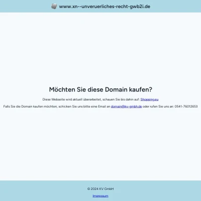 Screenshot unveräußerliches-recht.de