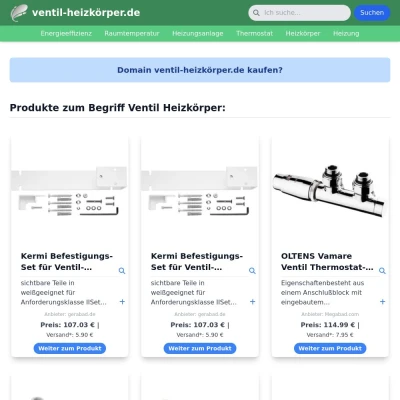 Screenshot ventil-heizkörper.de