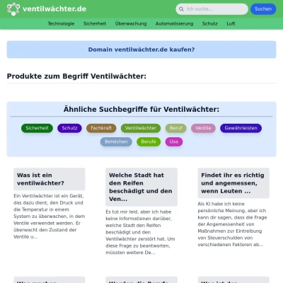 Screenshot ventilwächter.de