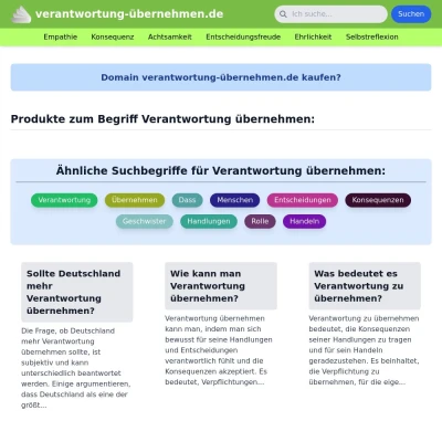 Screenshot verantwortung-übernehmen.de