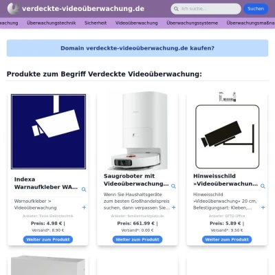 Screenshot verdeckte-videoüberwachung.de