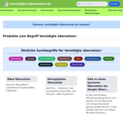 Screenshot vereidigte-übersetzer.de