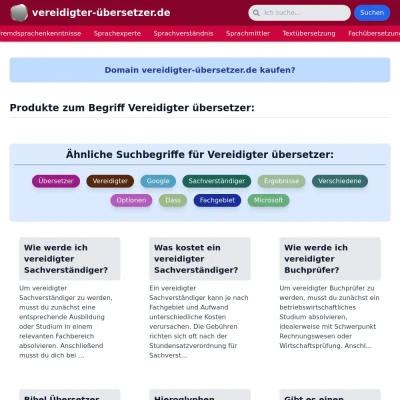 Screenshot vereidigter-übersetzer.de