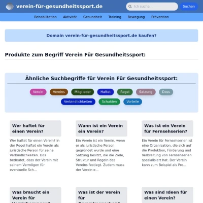 Screenshot verein-für-gesundheitssport.de