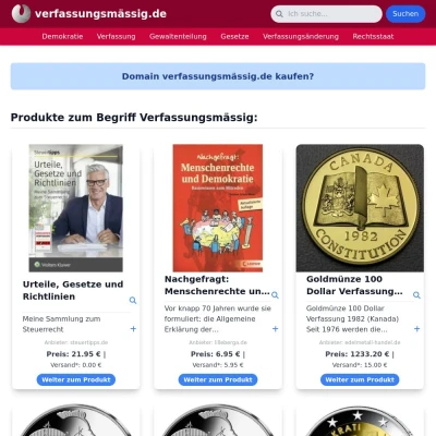 Screenshot verfassungsmässig.de