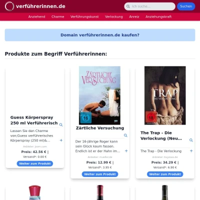 Screenshot verführerinnen.de