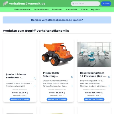 Screenshot verhaltensökonomik.de