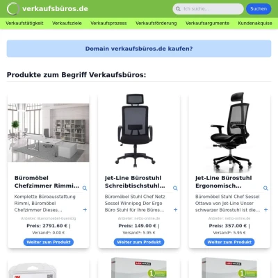 Screenshot verkaufsbüros.de