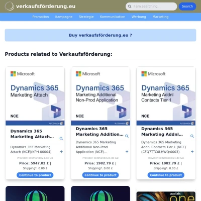 Screenshot verkaufsförderung.eu