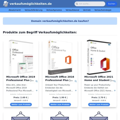 Screenshot verkaufsmöglichkeiten.de