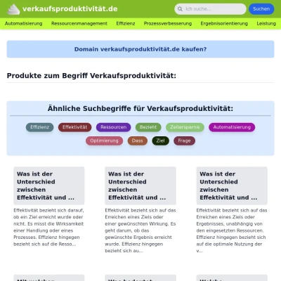 Screenshot verkaufsproduktivität.de