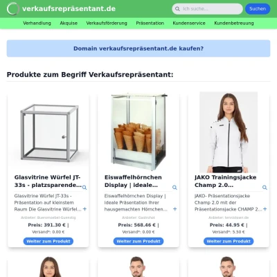 Screenshot verkaufsrepräsentant.de