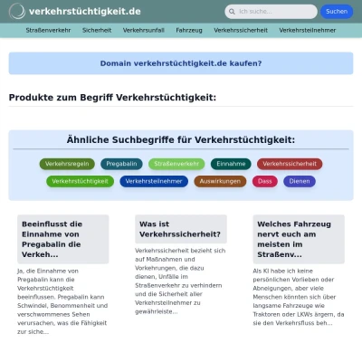 Screenshot verkehrstüchtigkeit.de