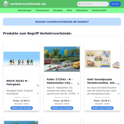 Screenshot verkehrsverbünde.de