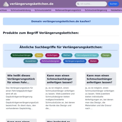 Screenshot verlängerungskettchen.de