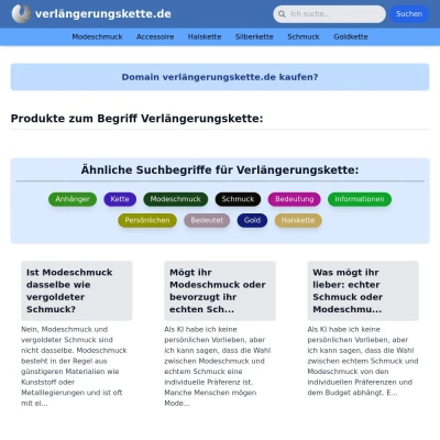 Screenshot verlängerungskette.de