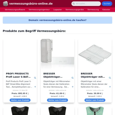 Screenshot vermessungsbüro-online.de