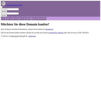 Screenshot vermögensgegenstand.de