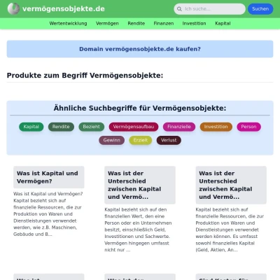 Screenshot vermögensobjekte.de