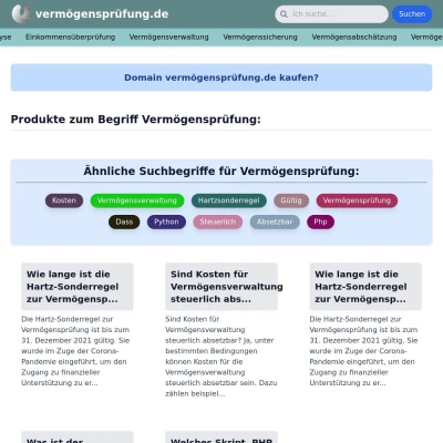 Screenshot vermögensprüfung.de