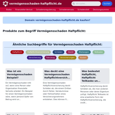 Screenshot vermögensschaden-haftpflicht.de