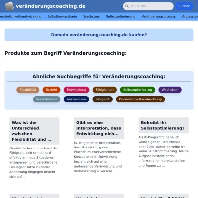 Screenshot veränderungscoaching.de