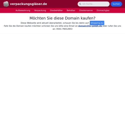 Screenshot verpackungsgläser.de