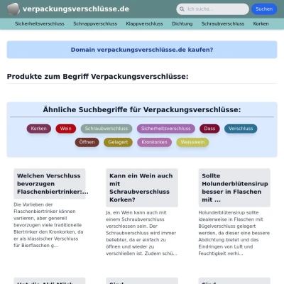 Screenshot verpackungsverschlüsse.de