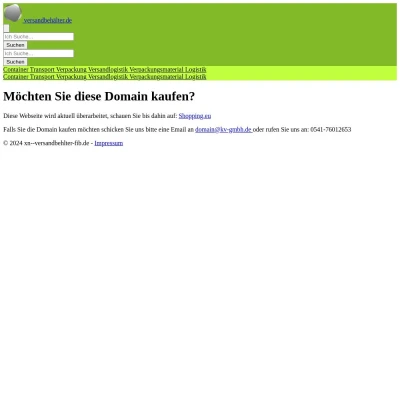 Screenshot versandbehälter.de