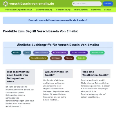 Screenshot verschlüsseln-von-emails.de