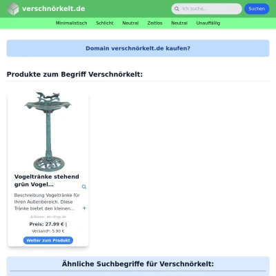 Screenshot verschnörkelt.de