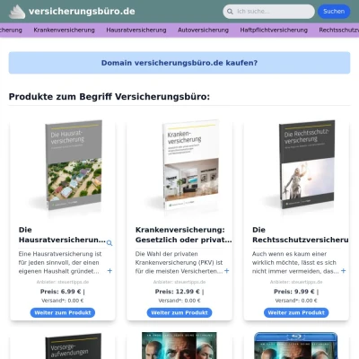 Screenshot versicherungsbüro.de