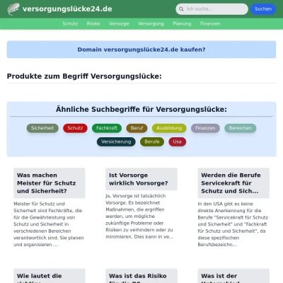 Screenshot versorgungslücke24.de